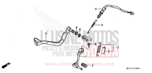 PEDALE XRV750Y de 2000